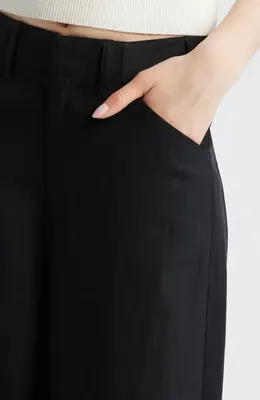 rag & bone rag & bone Allison Ankle Wide Leg Pants in Black — Women Winter black Pants