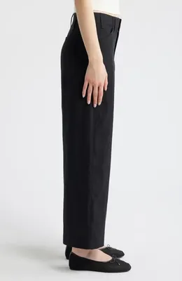 rag & bone rag & bone Allison Ankle Wide Leg Pants in Black — Women Winter black Pants