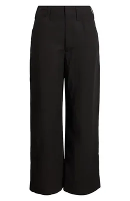 rag & bone rag & bone Allison Ankle Wide Leg Pants in Black — Women Winter black Pants