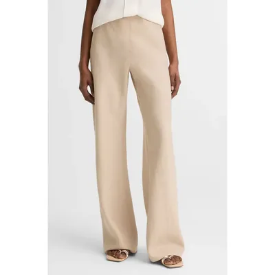 Vince Vince Colette Wide Leg Linen Pants in Pumice Stone — Women Autumn beige Pants