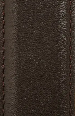 Vince Vince Topstitch Leather Belt in Cacao Brown — Men Winter black Belts