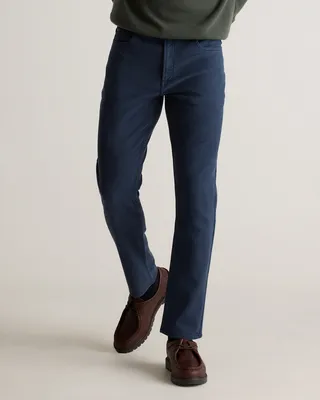 Quince Quince | Men's French Terry 5-Pocket Pants Slim in Deep Navy — Men Winter navy Joggers & Sweatpants