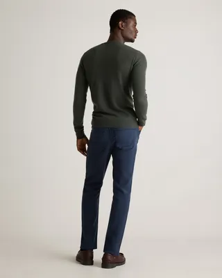 Quince Quince | Men's French Terry 5-Pocket Pants Slim in Deep Navy — Men Winter navy Joggers & Sweatpants
