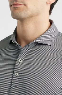 johnnie-O johnnie-O Lyndon Classic Fit Polo in Black Seal — Men Summer grey Tops