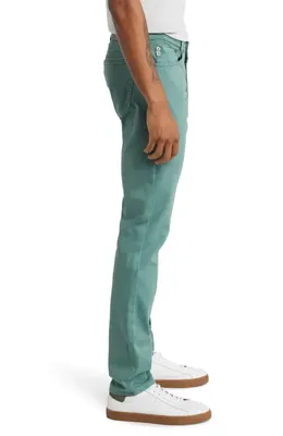 AG AG Tellis Stretch Sateen Modern Slim Pants in Sulfur Kelp Forest — Men Summer grey Pants