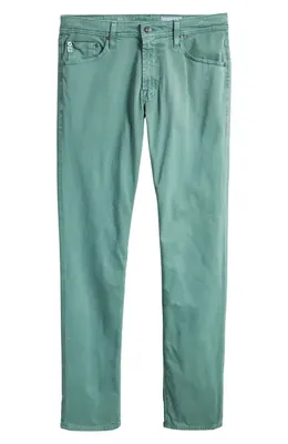 AG AG Tellis Stretch Sateen Modern Slim Pants in Sulfur Kelp Forest — Men Summer grey Pants