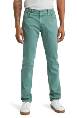 AG AG Tellis Stretch Sateen Modern Slim Pants in Sulfur Kelp Forest — Men Summer grey Pants