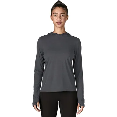 Patagonia Patagonia Capilene Cool Ultra Hoodie in Smolder Blue/Light Smolder Blue X-Dye — Unisex Winter blue Sweatshirts & Hoodies