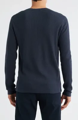 Vince Vince Thermal Long Sleeve T-Shirt in Coastal — Men Winter navy Tops