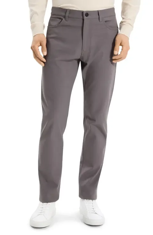 Theory Theory Raffi Twill Pants in Carbon - Bax — Men Summer grey Pants