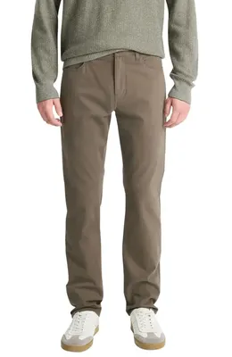 Vince Vince Dylan Slim Fit Peached Stretch Cotton Pants in Frog — Men Autumn green Pants