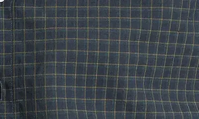 Vince Vince Cortland Plaid Short Sleeve Button-Down Shirt in Coastal Combo — Men Summer navy Tops