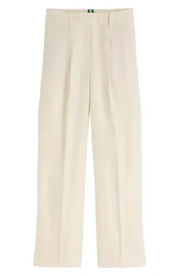 Boden Boden Chiswick Crop Linen Pants in Ivory — Women Winter ivory Pants
