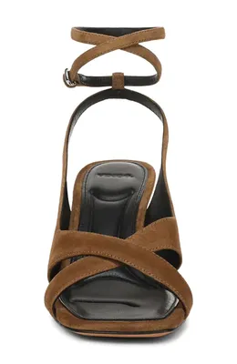 Vince Vince Lola Leather Sandal in Elmwood — Women Autumn brown Shoes