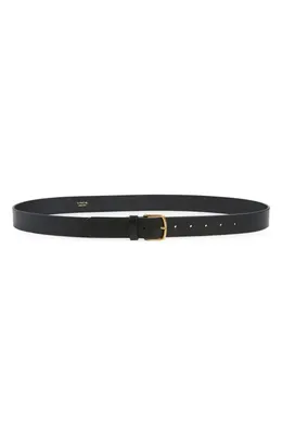 Vince Vince Flat Leather Belt in Black — Women Winter black Accessories