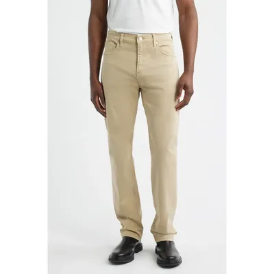 FRAME FRAME Modern Straight Leg Five-Pocket Twill Pants in Antique Beige — Men Autumn beige Pants