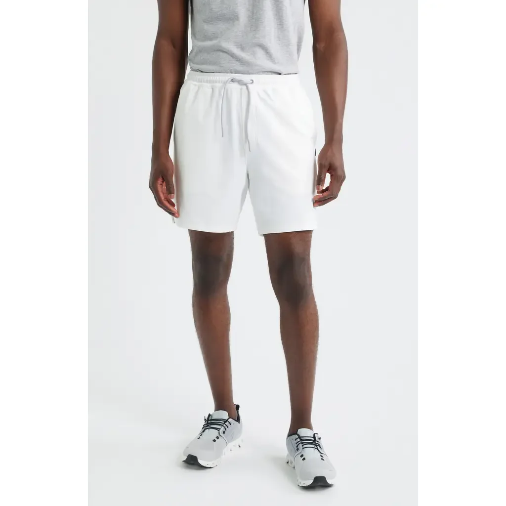 johnnie-O johnnie-O Jumpin Rib Lounge Shorts in White — Men Winter white Shorts