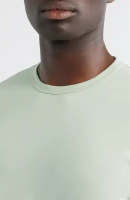 AG AG Bryce Crewneck T-Shirt in Lime Zest — Men Spring ivory Tops