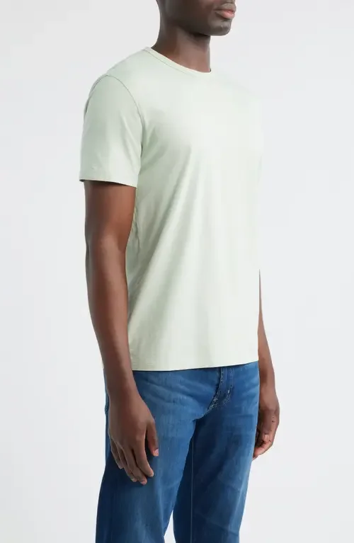 AG AG Bryce Crewneck T-Shirt in Lime Zest — Men Spring ivory Tops