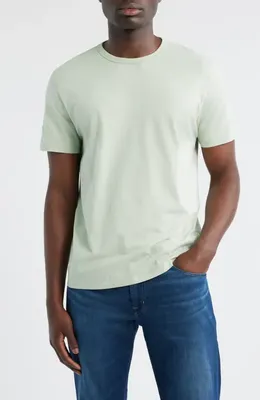 AG AG Bryce Crewneck T-Shirt in Lime Zest — Men Spring ivory Tops