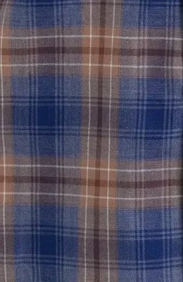 johnnie-O johnnie-O Angelos Plaid Cotton Button-Up Shirt in Hazelnut — Men Summer blue Button-Down Shirts