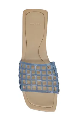 Vince Vince Barbara Jelly Slide Sandal in Surfblue — Women Summer grey Shoes
