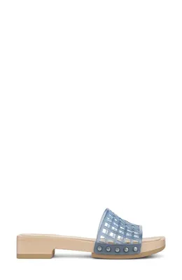 Vince Vince Barbara Jelly Slide Sandal in Surfblue — Women Summer grey Shoes