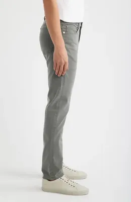 FRAME FRAME L'Homme Slim Fit Five-Pocket Twill Pants in Dusty Emerald — Men Autumn grey Pants