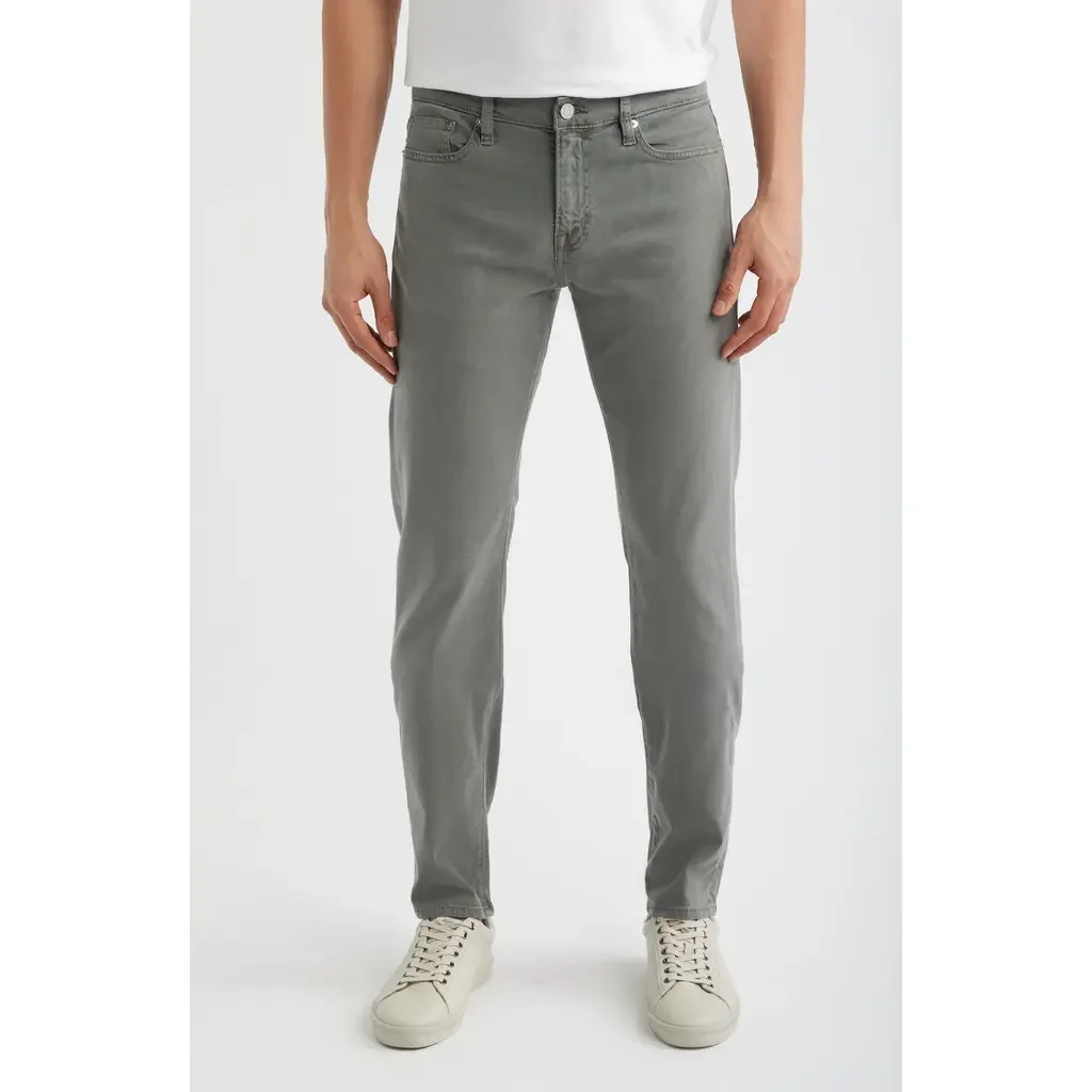 FRAME FRAME L'Homme Slim Fit Five-Pocket Twill Pants in Dusty Emerald — Men Autumn grey Pants