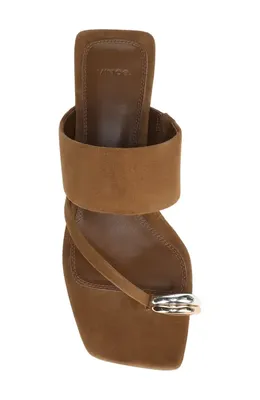 Vince Vince Stacy Toe Loop Sandal in Elmwood — Women Autumn brown Shoes