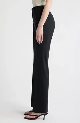 Theory Theory Stretch Wool Trousers in Black — Women Winter black Pants