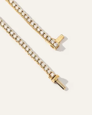 Quince Quince Women's 14K Gold Lab Grown Diamond Tennis Necklace 7ctw in Yellow Gold — Women Spring yellow Accessories