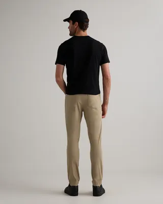 Quince Quince | Men's Everyday 5-Pocket Tech Pants in Sand Dune — Men Autumn khaki Trousers & Chinos