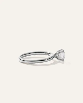 Quince Quince Women's Lab Grown Diamond Round Comfort Fit Engagement Ring 1ct in Platinum — Women Summer white Accessories