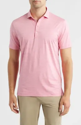 johnnie-O johnnie-O Huron PREP-FORMANCE Polo in Pink Lemonade — Men Spring pink Tops
