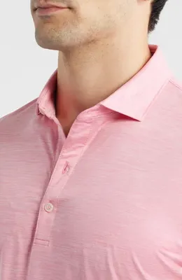 johnnie-O johnnie-O Huron PREP-FORMANCE Polo in Pink Lemonade — Men Spring pink Tops
