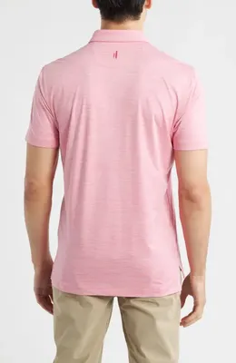 johnnie-O johnnie-O Huron PREP-FORMANCE Polo in Pink Lemonade — Men Spring pink Tops