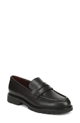 Vince Vince Siena Lugged Penny Loafer in Black — Women Winter black Shoes