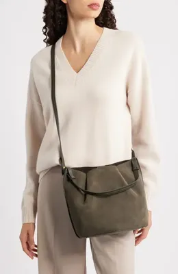 Vince Vince Ava Leather Crossbody Bag in Herba — Women Autumn teal Accessories