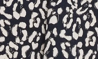 NIC+ZOE NIC+ZOE Sonni Leopard Sketch Midi Dress in Indigo Multi — Women Winter black Dresses