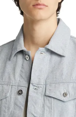 AG AG Dart Denim Trucker Jacket in Reclaimed Indigo — Men Summer teal Outerwear