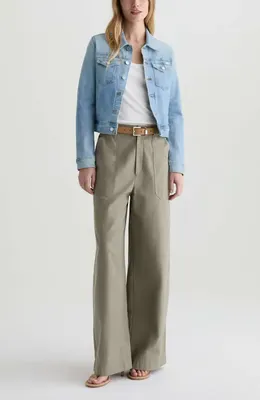AG AG Robyn Stretch Denim Jacket in Kings River — Women Summer silver Outerwear
