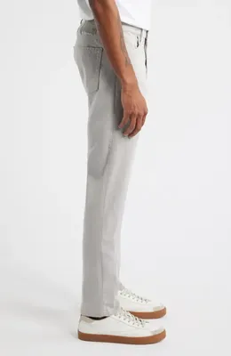 AG AG Tellis Airluxe™ Commuter Performance Sateen Slim Fit Pants in Glacier Mist — Men Autumn silver Pants