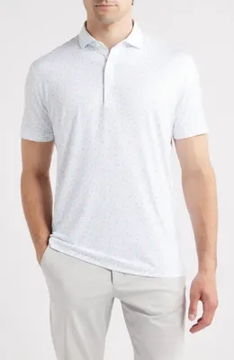 johnnie-O johnnie-O Pin Up Featherweight Performance Polo in White — Men Winter white Tops