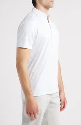 johnnie-O johnnie-O Pin Up Featherweight Performance Polo in White — Men Winter white Tops