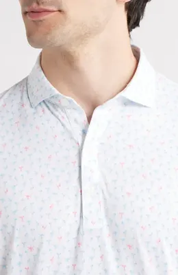 johnnie-O johnnie-O Pin Up Featherweight Performance Polo in White — Men Winter white Tops