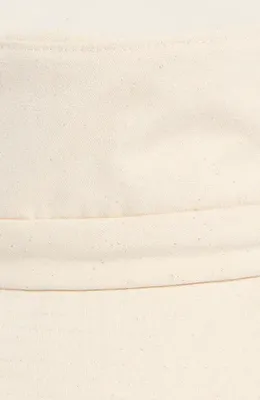Vince Vince Adjustable Tie Cotton Canvas Bucket Hat in Off White — Women Spring ivory Accessories