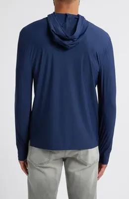 johnnie-O johnnie-O Maxwell Hooded Long Sleeve T-Shirt in Navy — Men Winter navy Tops