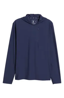 johnnie-O johnnie-O Maxwell Hooded Long Sleeve T-Shirt in Navy — Men Winter navy Tops