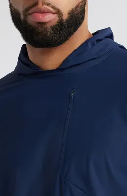 johnnie-O johnnie-O Maxwell Hooded Long Sleeve T-Shirt in Navy — Men Winter navy Tops